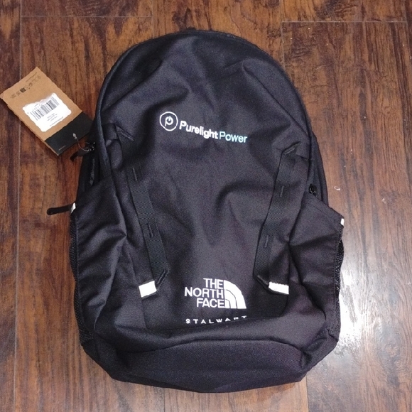The North Face Black and White Backpack